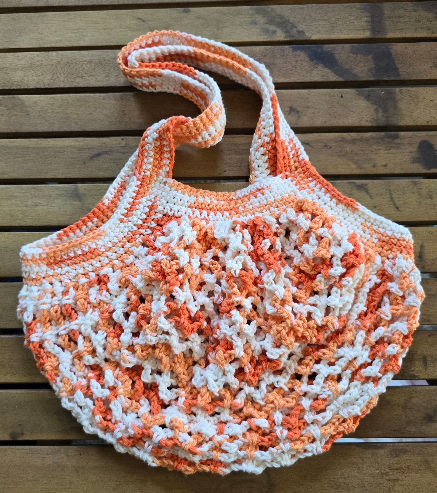 Reusable Crochet Mesh Market Bag | Made to Order | Eco-Friendly String Bag | Colorful Crochet Grocery Bag | Lightweight Market Bag