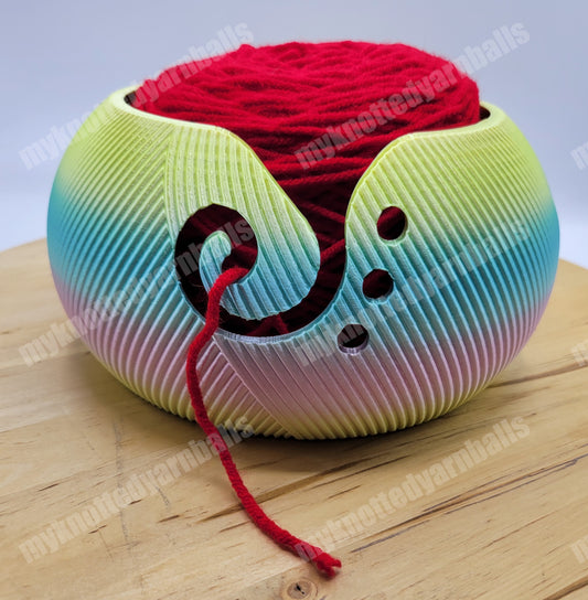 Large Elegant Yarn Bowl - Yarn Storage - High Quality Knitting or Crochet Bowl