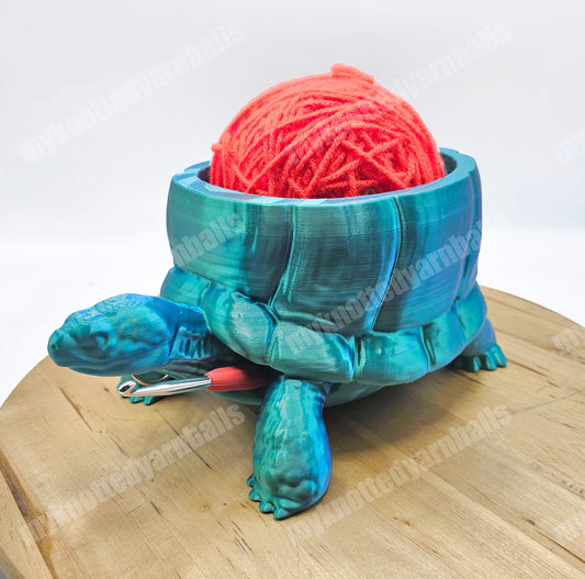 Turtle Yarn Bowl - Yarn Storage - High Quality Knitting or Crochet Bowl - Cute Tortoise Turtle Yarn Organizer Sea and Lake Animals