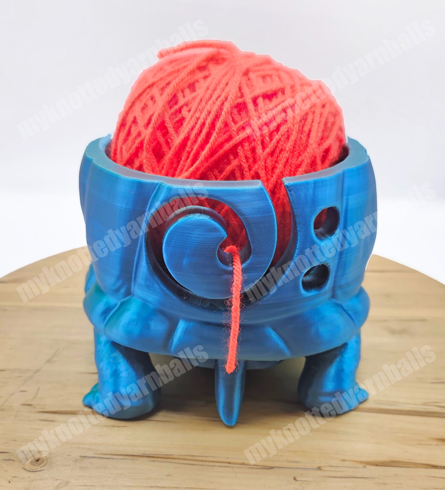 Turtle Yarn Bowl - Yarn Storage - High Quality Knitting or Crochet Bowl - Cute Tortoise Turtle Yarn Organizer Sea and Lake Animals