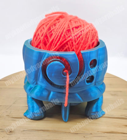 Turtle Yarn Bowl - Yarn Storage - High Quality Knitting or Crochet Bowl - Cute Tortoise Turtle Yarn Organizer Sea and Lake Animals