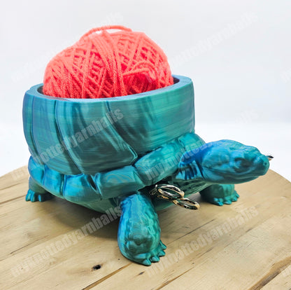 Turtle Yarn Bowl - Yarn Storage - High Quality Knitting or Crochet Bowl - Cute Tortoise Turtle Yarn Organizer Sea and Lake Animals