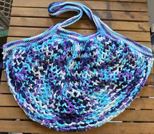 Reusable Crochet Mesh Market  Bag | Made to Order  | Eco-Friendly String Bag | Colorful Crochet Grocery Bag | Lightweight Market Bag