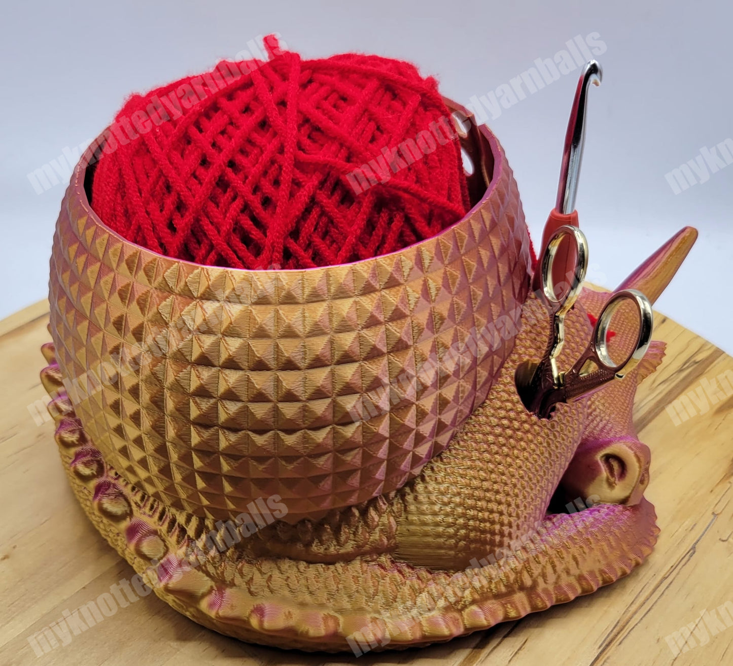 Large Fantasy Dragon and Egg Fantasy Bowl - Yarn Storage - High Quality Knitting or Crochet Bowl