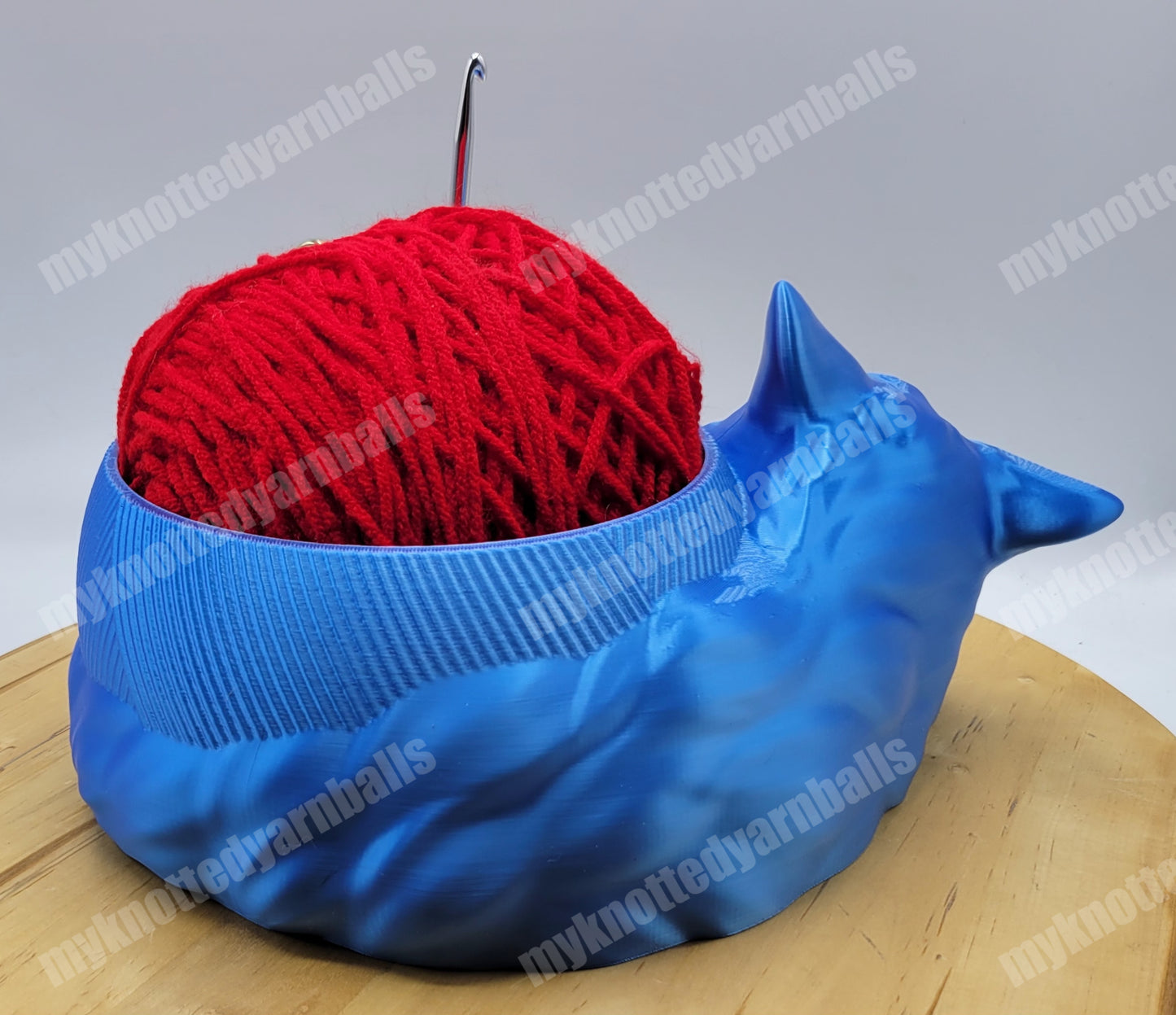 Large Cute Sleeping Fox Yarn Bowl - Yarn Storage - High Quality Knitting or Crochet Bowl