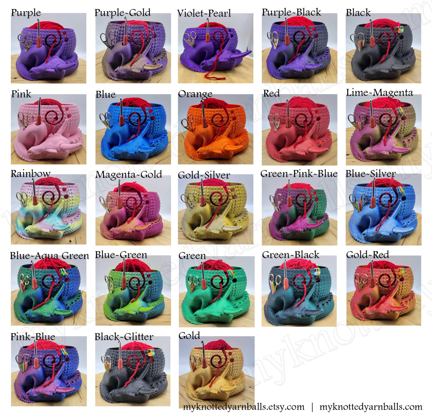 Sleeping Cat Yarn Bowl - Yarn Storage - High Quality Knitting or Crochet Bowl - Great Gift - Kitty Cat with Yarn Ball Organizer
