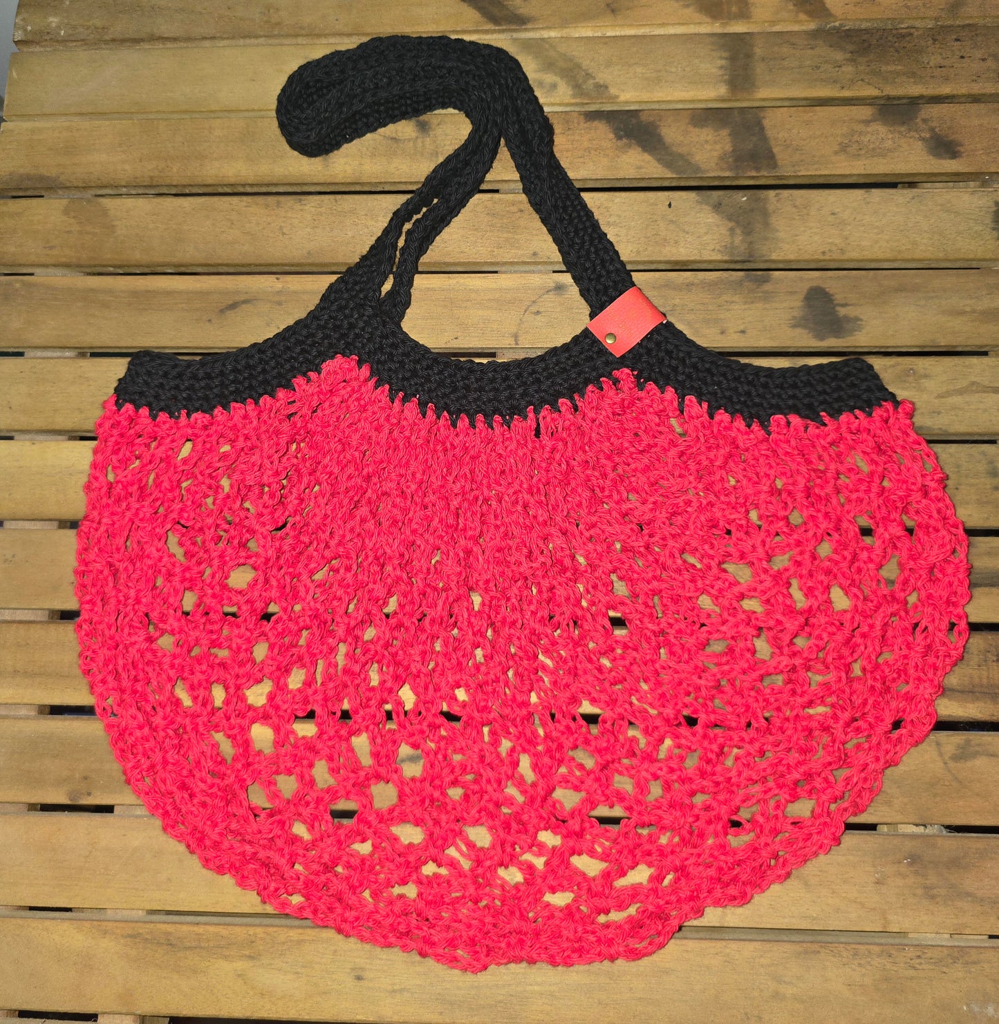 Reusable Crochet Mesh Market  Bag | Handmade  | Eco-Friendly String Bag | Colorful Crochet Grocery Bag | Lightweight Market Bag
